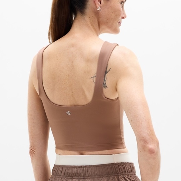 Athleta Transcend Square Neck Crop Sports Bra A-C - Picture 2 of 7